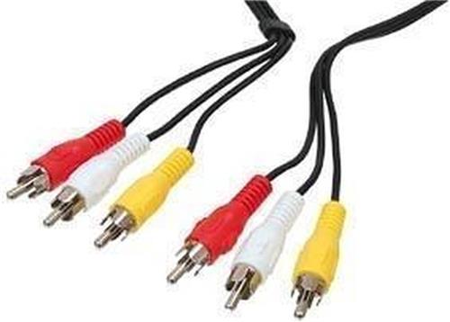 Tulp Audio Video Kabel 5 meter M-M - Zwart