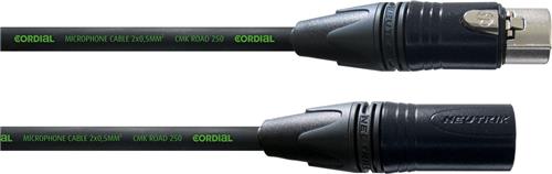 Cordial CRM 1 FM-BLACK - Microfoon kabel, XLR - XLR, 1 mtr