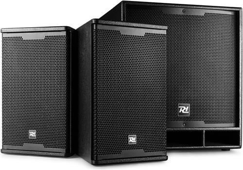 Speakerset - Power Dynamics Combo 1800 actieve speakerset Bluetooth - 2.1 speakerset met actieve subwoofer en tops - 1800W