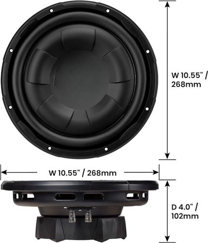 Equivera Subwoofer Auto - Subwoofer met Versterker - Actieve Subwoofer - Basreflexbehuizing