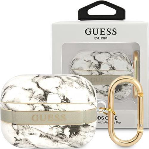 Etui na sluchawki GUESS Marble Strap Szary