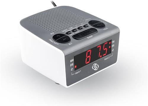 Equivera Wekkerradio Op Netstroom - Klokradio - Wekkerradio - Klokradio Met Wekker - Wekkerradio Dab - Wekker Dab Radio