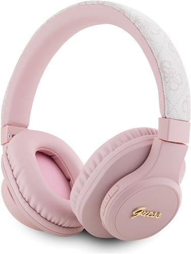 Guess 4G Tone on Tone Bluetooth 5.3 - Stereo Over-Ear Koptelefoon - Roze