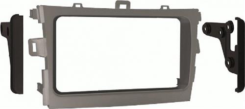 2-DIN radiopaneel Toyota Corolla/Verso(AR2) 2009-2018 zilver (METRA)