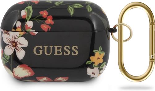 Guess AirPods Pro Case - Zwart - Bloemenpatroon