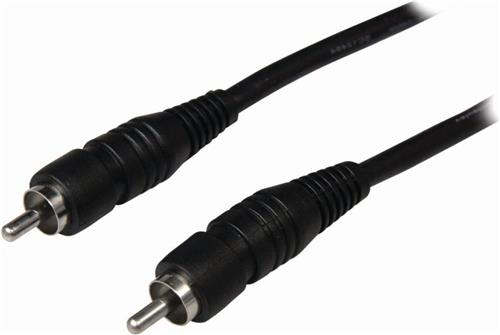 Nedis Digitale Audiokabel | RCA Male | RCA Male | Vernikkeld | 1.00 m | Rond | PVC | Zwart | Blister