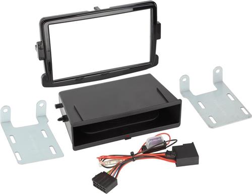 2-DIN Paneel Inbay® Dacia - Opel - Renault Kleur: Piano Zwart