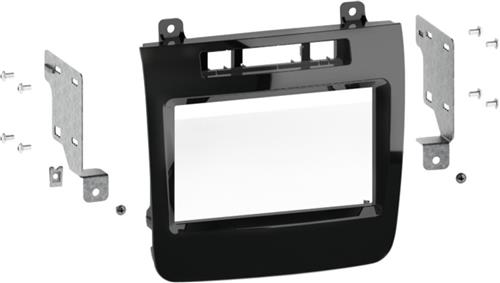 2-DIN Paneel Volkswagen Touareg II 2010-2014 Kleur: Piano Zwart