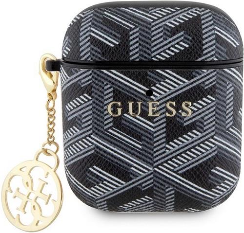 Guess Charm G-Cube Case voor Apple Airpods 1 & 2 - Zwart