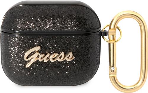 Guess Gitter Flakes Case - Apple Airpods 3 - Zwart