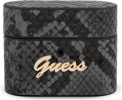 Guess Airpods Pro Case - Zwart - Rond - Slangen Patroon