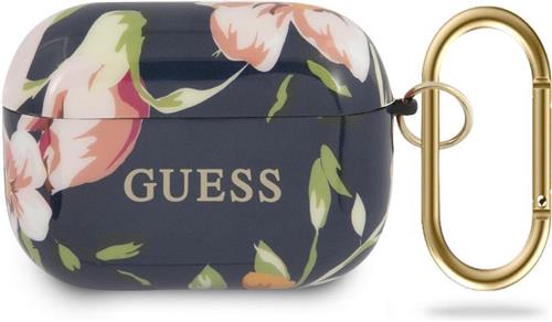 Guess AirPods Pro Case - Blauw - Bloemenpatroon