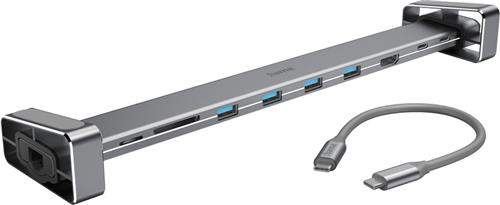 Hama USB-C-dockingstation "Connect2Office Basic", afneembare voetjes, 9 poorten