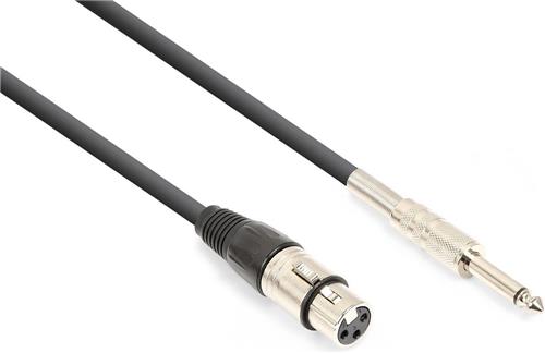 Vonyx audiokabel 6,3mm jack (mono) - XLR (f) - 1,5 meter