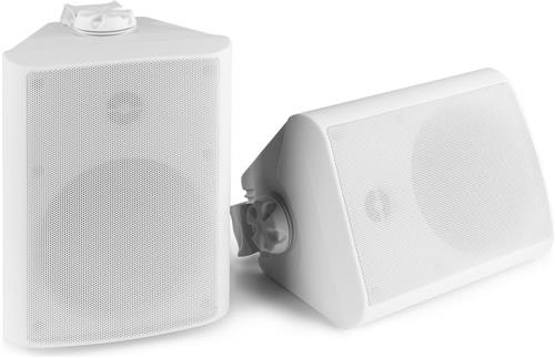 Speakerset voor binnen en buiten - Power Dynamics BGO50 witte 5.25 inch speakerset voor tuin, terras, etc. - 120W