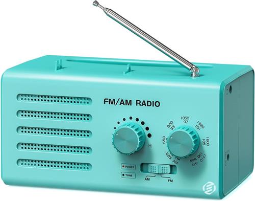 Equivera Transistor Radio - Transistor Radio op Batterijen - Draagbare Radio - Kleine Radio - Draagbare Radio op Batterijen - Transistorradio - Noodradio - Radio voor Rampen - Radio op Batterijen