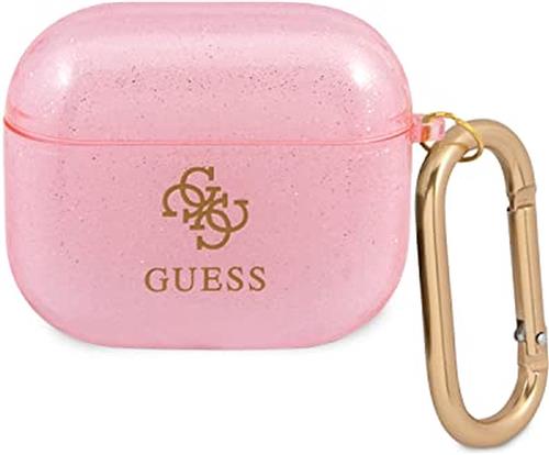 Guess - GUA3UCG4GP - AirPods - 3 - cover - roze/roze - Glitter - Collection