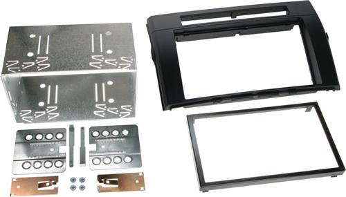 2-DIN Paneel geschikt voor Toyota Corolla Verso 2004-2009 - Kleur: zwart