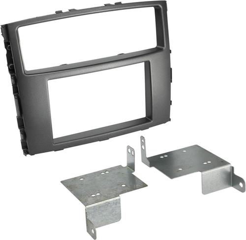 2-DIN Paneel geschikt voor Mitsubishi Pajero/Shogun 2006-2014 Kleur: donker grijs