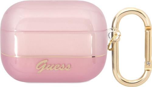 Guess TPU Translucent Case voor Apple Airpods Pro 1 (1e generatie) - Roze