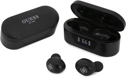 Guess True Wireless Universele Bluetooth In-Ear Oordopjes - Zwart