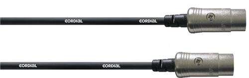 Cordial MIDI Verbindingskabel [1x XLR-stekker 5-polig - 1x XLR-stekker 5-polig] 0.90 m Zwart