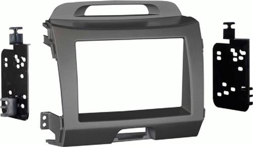 2-DIN radiopaneel Kia Sportage(SL) 08/2010-01/2016 grijs (METRA)