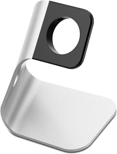 By Qubix Apple Watch houder - Aluminium Dock station - Zilver - Geschikt voor Apple watch standaard - docking station