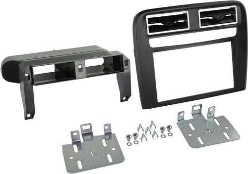 2-DIN Paneel geschikt voor Fiat Grande Punto 2005-2010 Kleur: Zwart