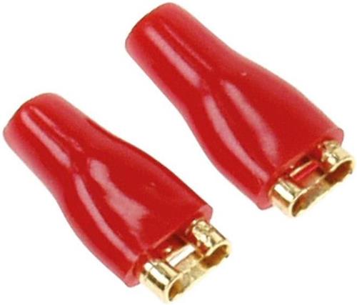 Vlakstekkern 4,8 mm rood 50 Stuks