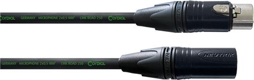 Cordial CRM 5 FM-BLACK - Microfoon kabel, XLR - XLR, 5 mtr