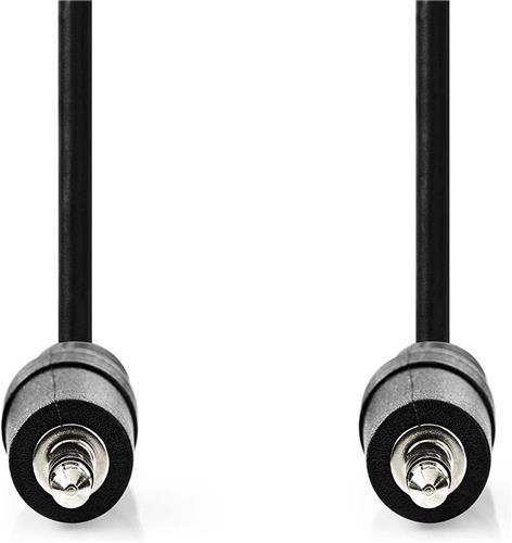 Nedis Stereo-Audiokabel - 3,5 mm Male - 3,5 mm Male - Vernikkeld - 1.50 m - Rond - Zwart - Label