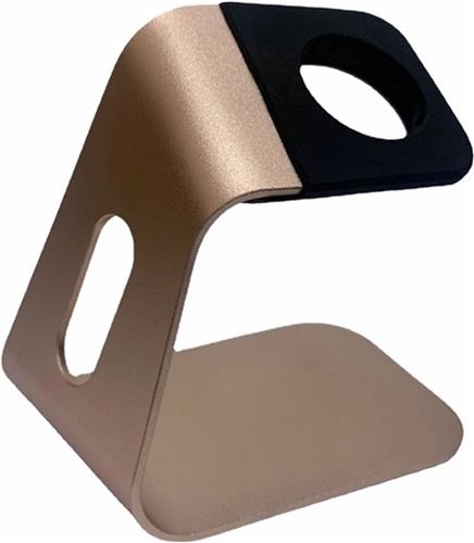 By Qubix Apple Watch houder - Aluminium Dock station - Goud - Geschikt voor Apple watch standaard - docking station