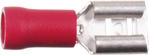 Vlakstekker Rood 0.5 - 1.0 mm² / Breedte 4.8mm (100 stuks)