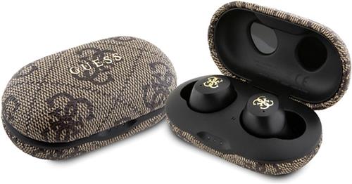 Guess True Wireless 4G Metal Bluetooth In-Ear Oordopjes - Bruin