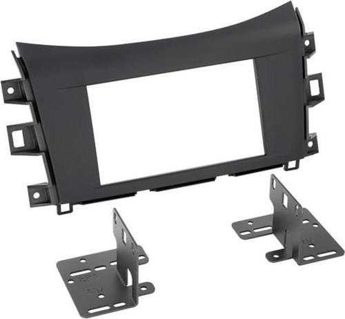 2-DIN Paneel Nissan Navara (NP300) 2016-2019 Kleur: Zwart