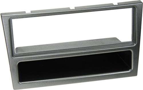 1-DIN Paneel geschikt voor Opel Corsa 2000-2006 Kleur: Aluminium