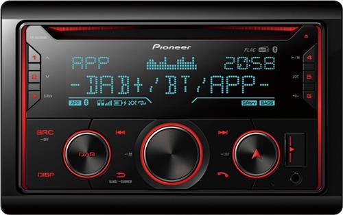 Pioneer FH-S820DAB Autoradio Dubbel din CD Tuner-USB-DAB+ - 4 x 50 W