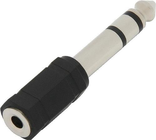 verloopstekker Jack 6,3mm naar 3,5mm jack