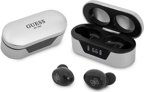 Guess True Wireless Universele Bluetooth In-Ear Oordopjes - Zilver