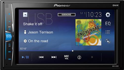 Pioneer MVH-A100V Dubbel-Din Multimedia Autoradio