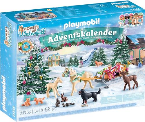 PLAYMOBIL Horses of Waterfall Adventskalender 2023 Kerst Sleerit - 71345