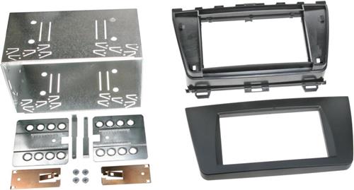 2-DIN Paneel Mazda 6- 2008-2012 Kleur: Rubbertouch Zwart