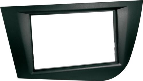 2-DIN Paneel geschikt voor Seat Leon 2005-2009 - Kleur: Zwart