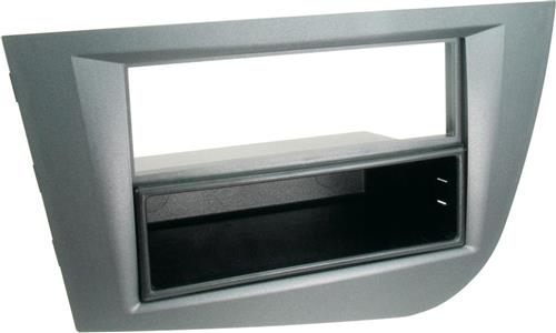 2-DIN Paneel geschikt voor Seat Leon 2005-2009 Kleur: Grijs