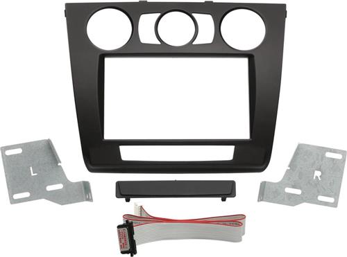 2-DIN Paneel geschikt voor BMW 1-Serie (E81 / E82 / E87 / E88) 2007-2013 Kleur: Zwart