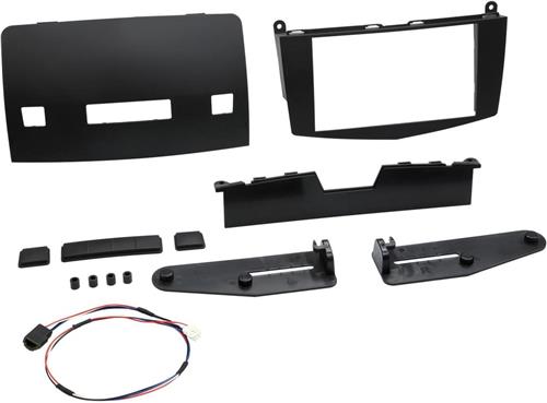 2-DIN Paneel geschikt voor Mercedes Benz C-Klasse W204 2007-2011 Kleur: Zwart