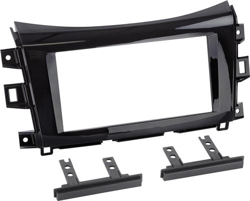 2-DIN Paneel geschikt voor Nissan Navara (NP300) 2016-2019 Kleur: Piano Zwart