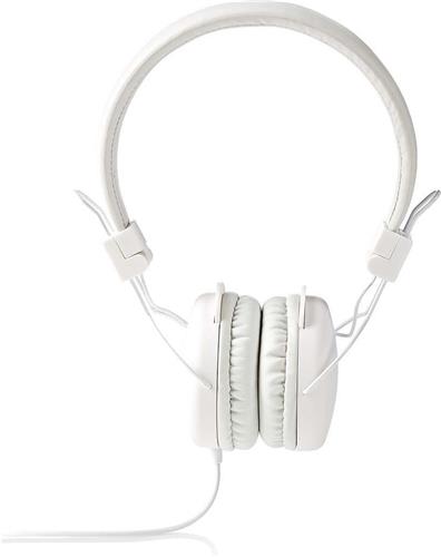 Nedis Bedrade On-ear Koptelefoon - 3,5 mm - Kabellengte: 1.20 m - Wit