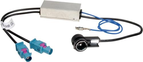 Antenne Adapter-Diversity ISO/ 2xFAKRA Phantom power Audi- Maserati -Scania -Seat -Volkswagen -Skoda